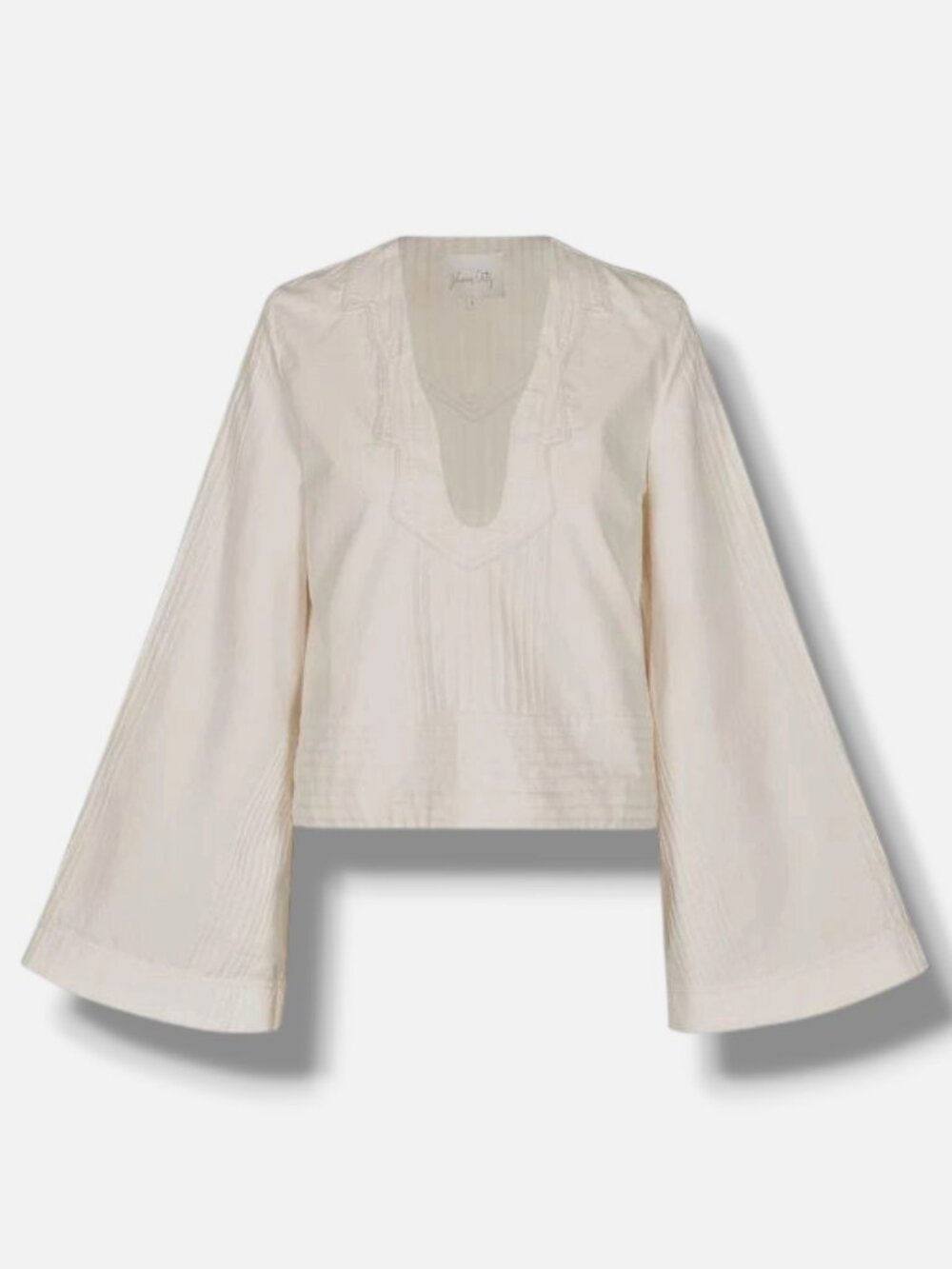 Johanna Ortiz Women's Ivory Fair Shake Cotton Top Size 2